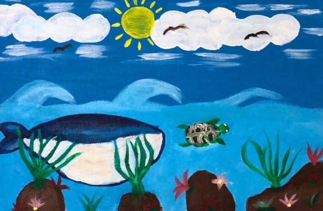 Garden Beneath the Waves by Innah binti Anil